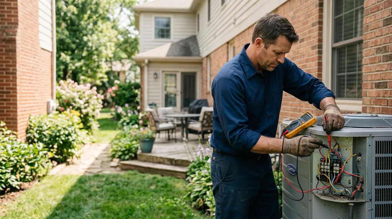 HVAC technician working near Moshannon, PA